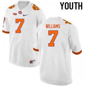 Youth Mike Williams White Clemson Tigers College Football #7 Jersey 903682-349