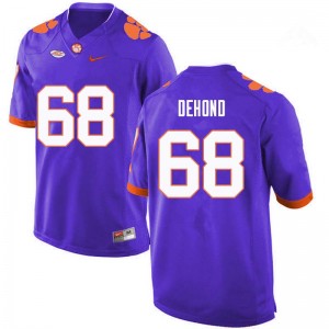 Men Noah DeHond Purple CFP Champs College Football #68 Jersey 917830-826
