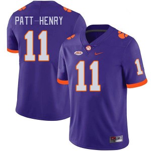 Men Olsen Patt-Henry Purple Clemson College Football #11 Jersey 973383-317