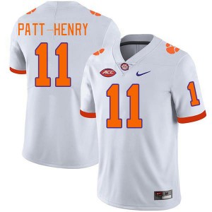 Men Olsen Patt-Henry White Clemson Tigers College Football #11 Jersey 815105-308