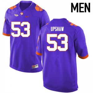 Men Regan Upshaw Purple Clemson National Championship College Football #53 Jersey 894753-746