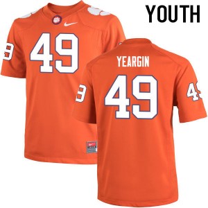 Youth Richard Yeargin Orange Clemson National Championship College Football #49 Jersey 376998-336