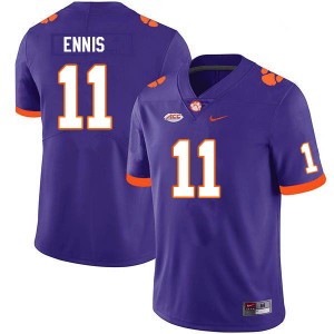 Men Sage Ennis Purple CFP Champs College Football #11 Jersey 771910-168