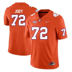 Men Sam Judy Orange Clemson National Championship College Football #72 Jersey 777038-124