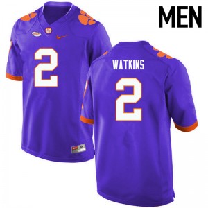 Men Sammy Watkins Purple Clemson Tigers College Football #2 Jersey 826485-132