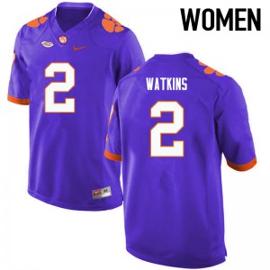 Women Sammy Watkins Purple Clemson College Football #2 Jersey 140448-436