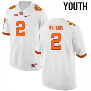 Youth Sammy Watkins White Clemson University College Football #2 Jersey 211538-879