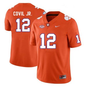 Men Sherrod Covil Jr. Orange Clemson Tigers College Football #12 Jersey 508391-320