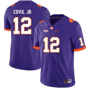 Men Sherrod Covil Jr. Purple Clemson University College Football #12 Jersey 573355-412