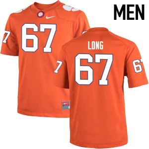 Men Stacy Long Orange Clemson University College Football #67 Jersey 691902-932