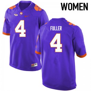 Women Steve Fuller Purple Clemson University College Football #4 Jersey 494666-530