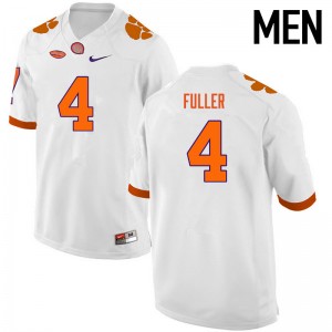 Men Steve Fuller White Clemson Tigers College Football #4 Jersey 274421-822