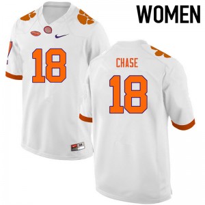 Women Tavares Chase White CFP Champs College Football #18 Jersey 969949-839