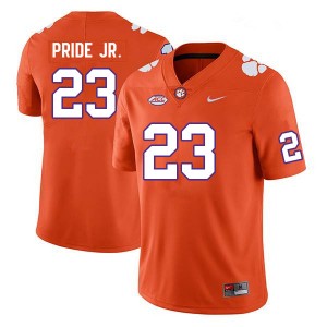 Men Toriano Pride Jr. Orange Clemson College Football #23 Jersey 444543-986