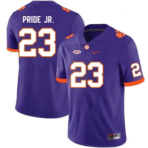 Men Toriano Pride Jr. Purple Clemson National Championship College Football #23 Jersey 137711-551