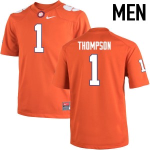 Men Trevion Thompson Orange Clemson College Football #1 Jersey 620030-955