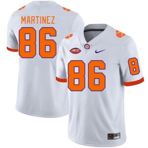 Men Tristan Martinez White Clemson University College Football #86 Jersey 601684-447