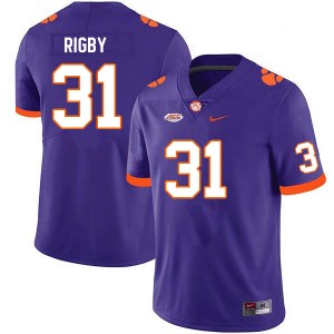 Men Tristen Rigby Purple CFP Champs College Football #31 Jersey 573549-146