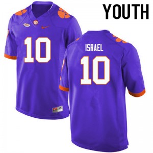 Youth Tucker Israel Purple Clemson National Championship College Football #10 Jersey 599028-953