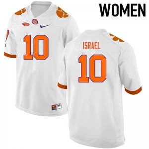 Women Tucker Israel White Clemson National Championship College Football #10 Jersey 745227-702