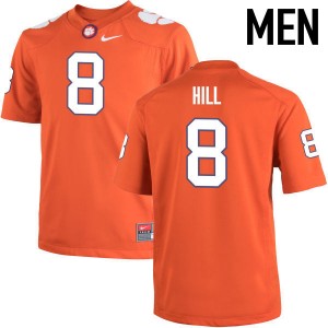 Men Tye Hill Orange Clemson National Championship College Football #8 Jersey 391748-343