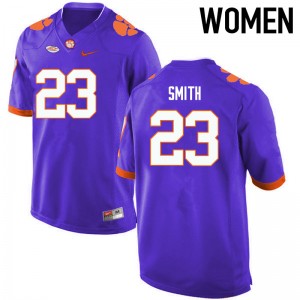 Women Van Smith Purple Clemson University College Football #23 Jersey 918718-682
