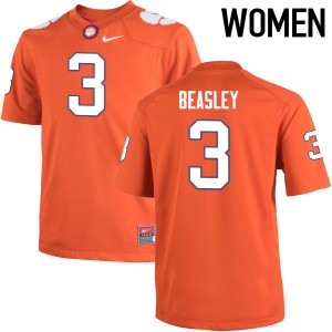 Women Vic Beasley Orange Clemson Tigers College Football #3 Jersey 782334-366