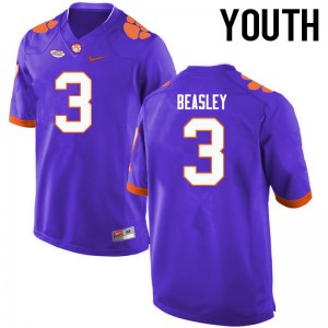 Youth Vic Beasley Purple Clemson College Football #3 Jersey 874511-178