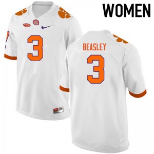 Women Vic Beasley White CFP Champs College Football #3 Jersey 105213-557