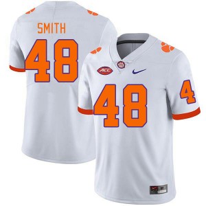 Men Walt Smith White Clemson National Championship College Football #48 Jersey 920656-511