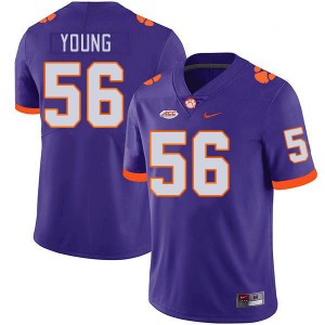 Men Watson Young Purple CFP Champs College Football #56 Jersey 866606-155