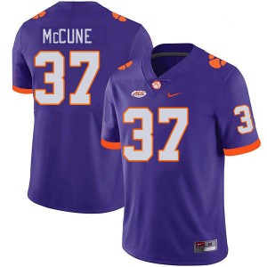 Men Will McCune Purple Clemson Tigers College Football #37 Jersey 618081-640