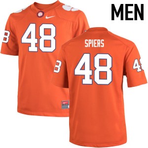 Men Will Spiers Orange Clemson National Championship College Football #48 Jersey 703261-671