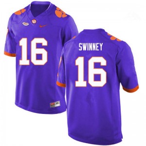 Men Will Swinney Purple CFP Champs College Football #16 Jersey 792123-409