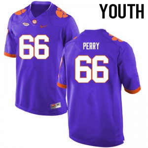 Youth William Perry Purple CFP Champs College Football #66 Jersey 323015-159