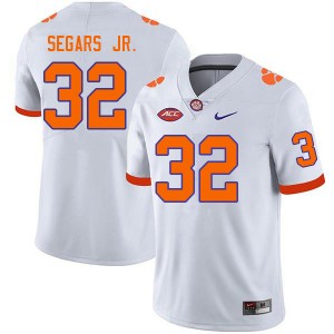 Men Wise Segars Jr. White Clemson University College Football #32 Jersey 831419-240