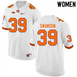 Women Aidan Swanson White CFP Champs College Football #39 Jersey 503565-908