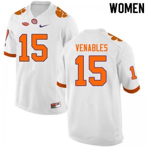 Women Jake Venables White CFP Champs College Football #15 Jersey 792942-508