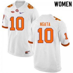 Women Joseph Ngata White Clemson College Football #10 Jersey 665343-765