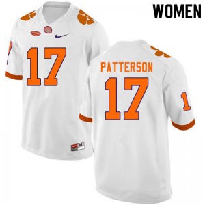 Women Kane Patterson White Clemson Tigers College Football #17 Jersey 189892-659
