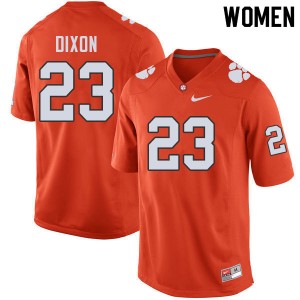 Women Lyn-J Dixon Orange Clemson University College Football #23 Jersey 786815-882
