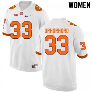 Women Ruke Orhorhoro White CFP Champs College Football #33 Jersey 423081-903