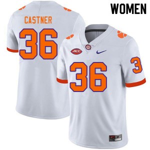 Women Quinn Castner White Clemson National Championship College Football #36 Jersey 868731-899