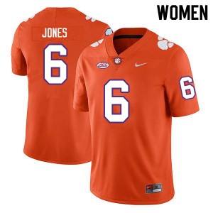Women Sheridan Jones Orange CFP Champs College Football #6 Jersey 962263-119