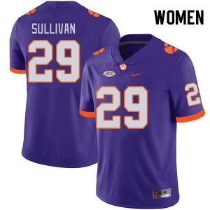 Women Davian Sullivan Purple CFP Champs College Football #29 Jersey 642681-682