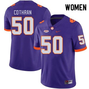 Women Fletcher Cothran Purple CFP Champs College Football #50 Jersey 926081-236