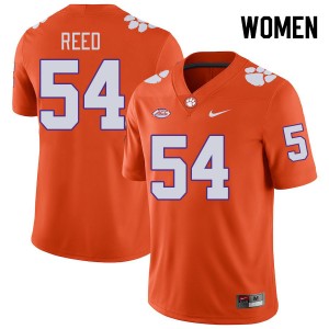 Women Ian Reed Orange Clemson College Football #54 Jersey 866986-832