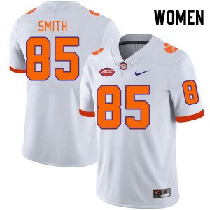 Women Jackson Smith White Clemson Tigers College Football #85 Jersey 397495-135
