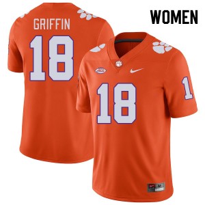 Women Kylon Griffin Orange CFP Champs College Football #18 Jersey 517985-672