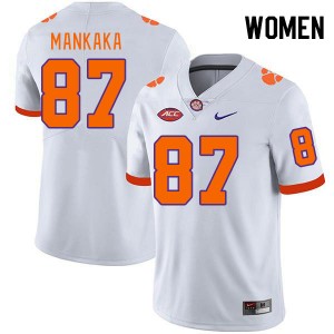 Women Michael Mankaka White CFP Champs College Football #87 Jersey 678317-211